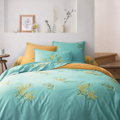 Azur et mimosa - Linge de lit