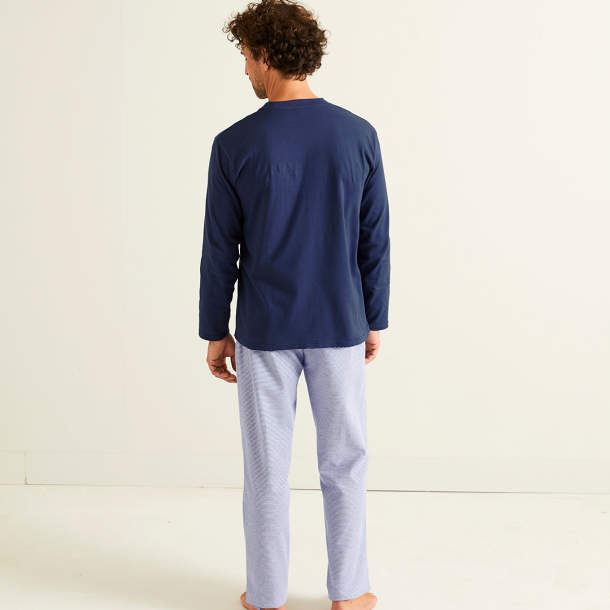 Pyjama Flanelle - Bleu massif