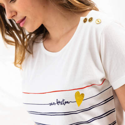Coeur breton - T-shirt rayé
