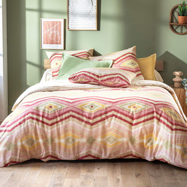 Housse de couette Douceur d'ikat - Coton - Grand modèle - 240cm x 260cm - Françoise Saget