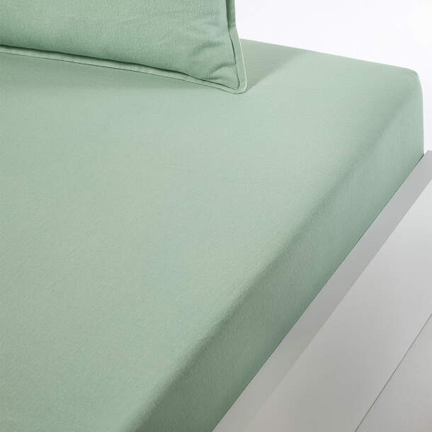Drap-housse Flanelle unie - Flanelle de Coton - 2 personnes - sommier articulé - 2 x 80cm x 200cm - Françoise Saget
