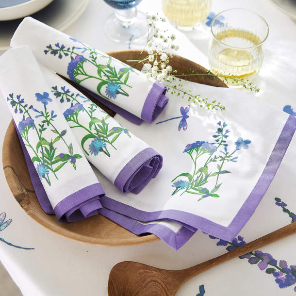 Serviettes de table - Fleur d\'alpage