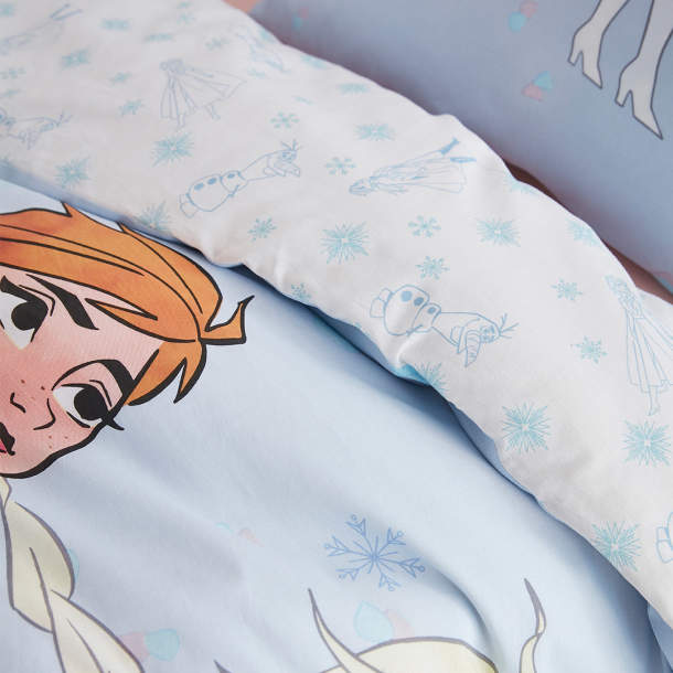 Parure de lit simple - La reine des neiges - Anna et Elsa dans la