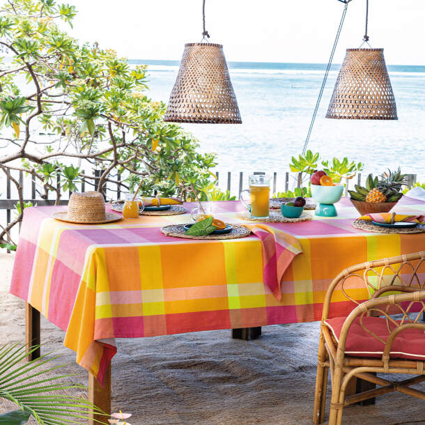 Nappe Les jardins de Balata - Coton - Rectangulaire - 150cm x 250cm - Unique - Françoise Saget