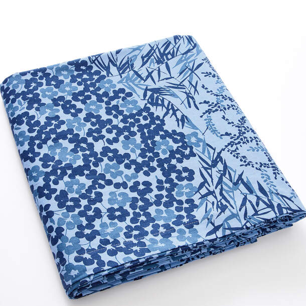 Drap Losanges fleuris - Coton - Grand modèle - 270cm x 300cm - Françoise Saget