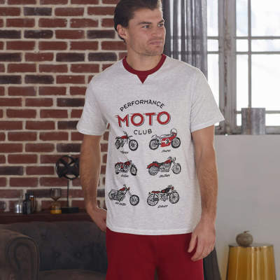 Moto club - Pyjama court homme