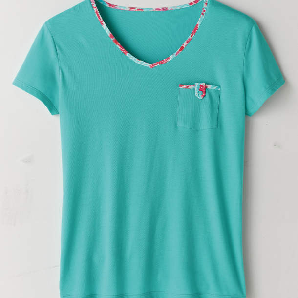 T-shirt turquoise - Poésie créole