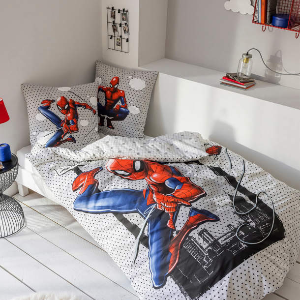 Spiderman - Couette imprimée Enfant - Couvre lit - Couvre-lit
