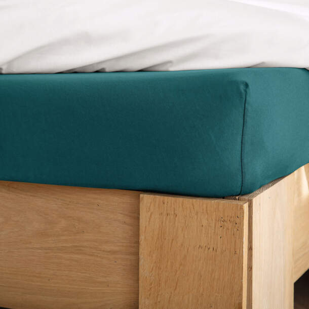 Drap-housse Uni jersey - Jersey/Elasthanne - 2 personnes - 180cm x 200cm - Françoise Saget